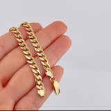 Pulso Cubano 9.7 g / 8 1/4 in / 6.9 mm Oro Amarillo 18K
