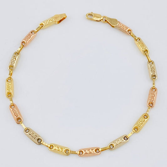 Pulso Rustico Tribal 3.45 g / 7 3/4 in / 3.6 mm Tres Oros 18K