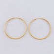 Candongas Aro Liso 4 g / 1 3/4 in Oro Amarillo 18K