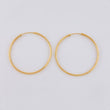 Candongas Aro Liso 3.6 g / 1 1/2 in Oro Amarillo 18K