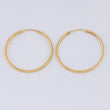 Candongas Aro Liso 2.8 g / 1 1/4 in Oro Amarillo 18K