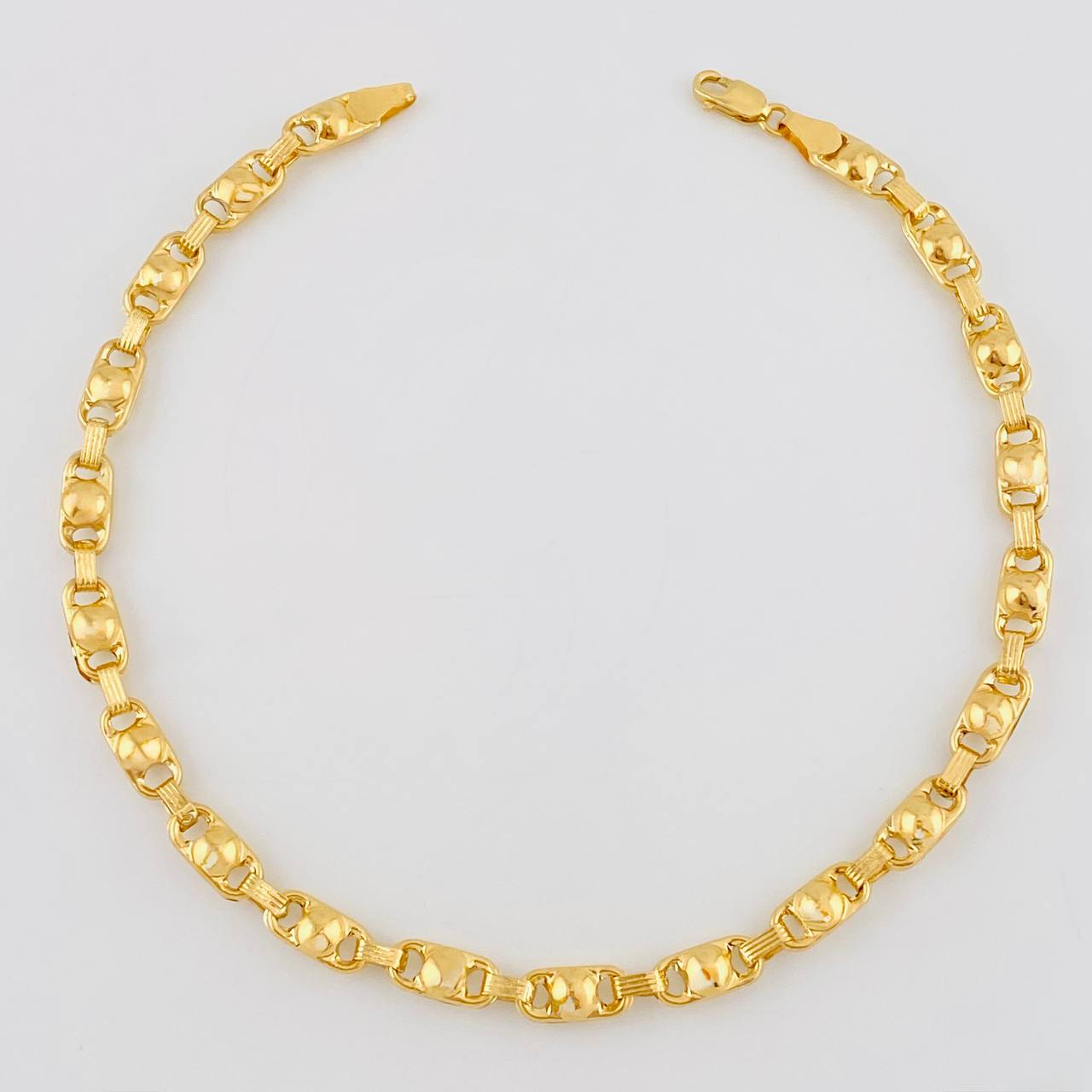 Rustic Bubble Anklet 5.8 g / 9 3/4 in / 4.7 mm 18K Yellow Gold