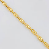 Rustic Bubble Anklet 5.8 g / 9 3/4 in / 4.7 mm 18K Yellow Gold