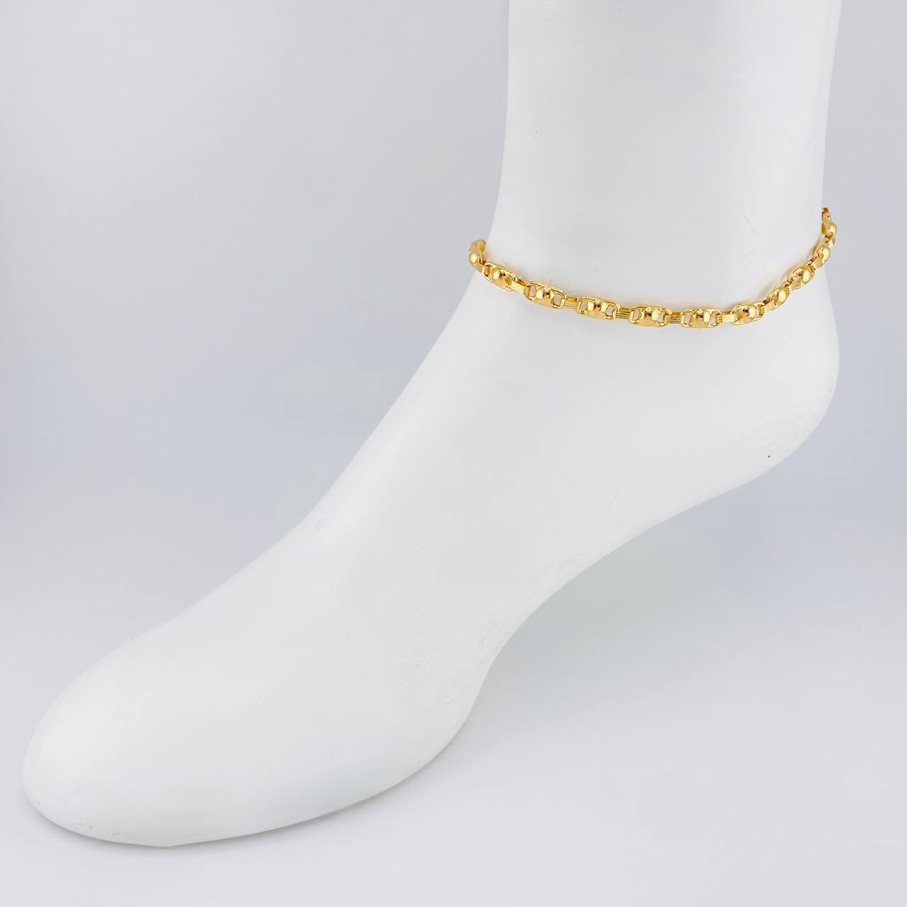 Rustic Bubble Anklet 5.8 g / 9 3/4 in / 4.7 mm 18K Yellow Gold
