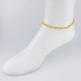 Rustic Bubble Anklet 5.8 g / 9 3/4 in / 4.7 mm 18K Yellow Gold
