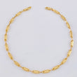 Rustic Tribal Anklet 4.2 g / 10 in / 3.6 mm 18K Yellow Gold