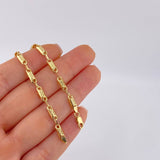 Rustic Tribal Bracelet 3.3 g / 7 1/2 in / 3.6 mm 18K Yellow Gold