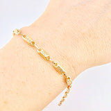 Rustic Tribal Bracelet 3 g / 7 in / 3.6 mm 18K Yellow Gold