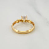 Anillo Solitario Cuatro Garras 1.45 g / T7 Oro Amarillo 18K