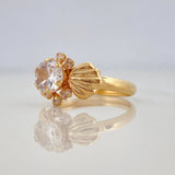 Solitaire Bow Ring 1.8 g / T6 1/4 Yellow Gold 18K