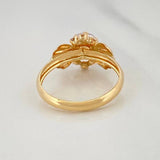 Solitaire Bow Ring 1.8 g / T6 1/4 Yellow Gold 18K