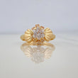 Solitaire Bow Ring 1.8 g / T6 1/4 Yellow Gold 18K