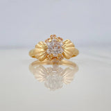 Solitaire Bow Ring 1.8 g / T6 1/4 Yellow Gold 18K