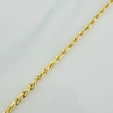 Pulso Lazo 2.35gr / 7 3/4 in / 2mm Oro Amarillo +3 18K $