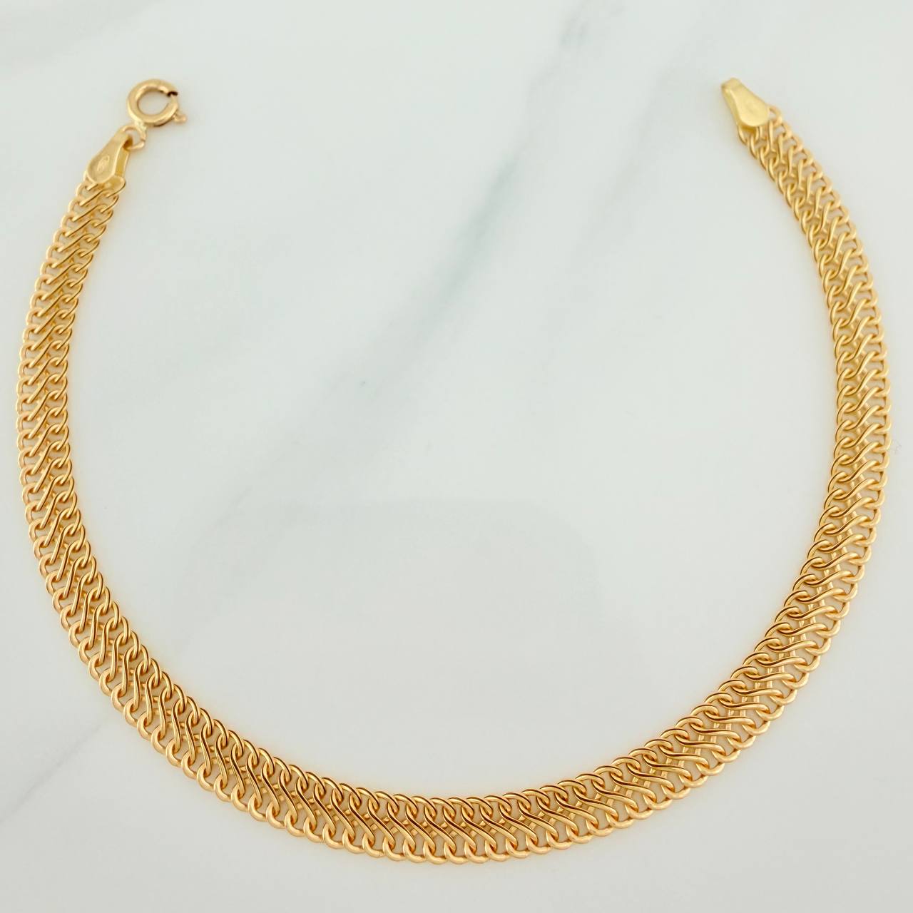 Pulso Sedusa 2.6gr / 7 1/2 in / 4.6mm Oro Amarillo +3 18K $
