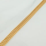 Pulso Sedusa 2.6gr / 7 1/2 in / 4.6mm Oro Amarillo +3 18K $