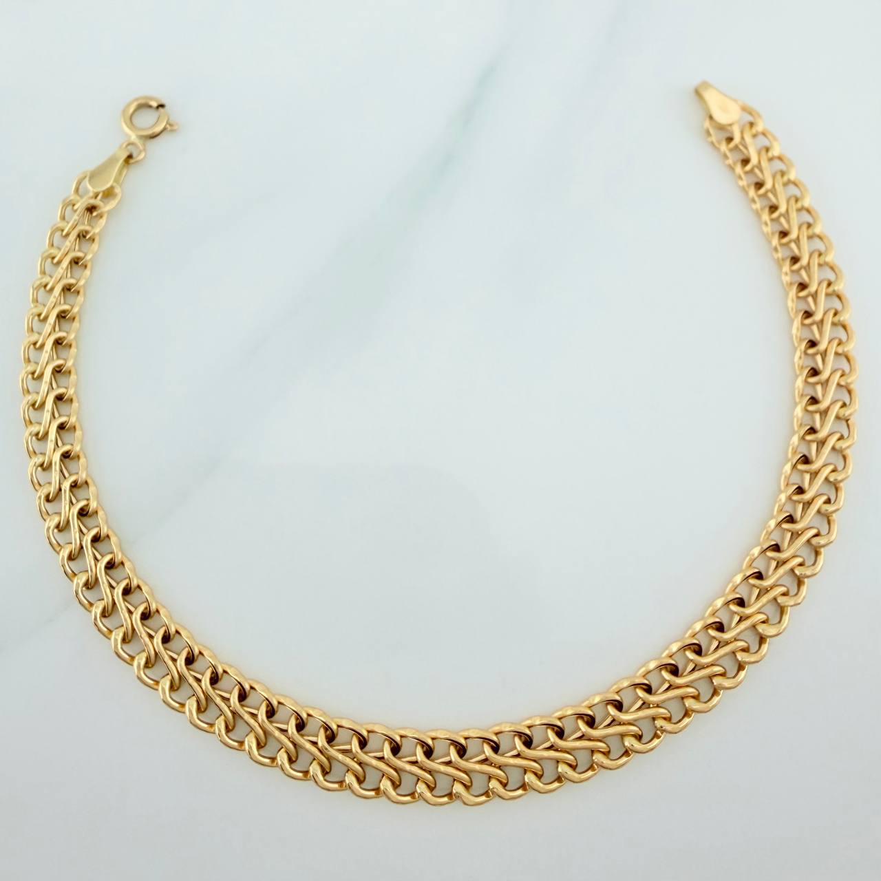 Pulso Sedusa 3.4gr / 7 1/4 in / 5.5mm Oro Amarillo +3 18K $