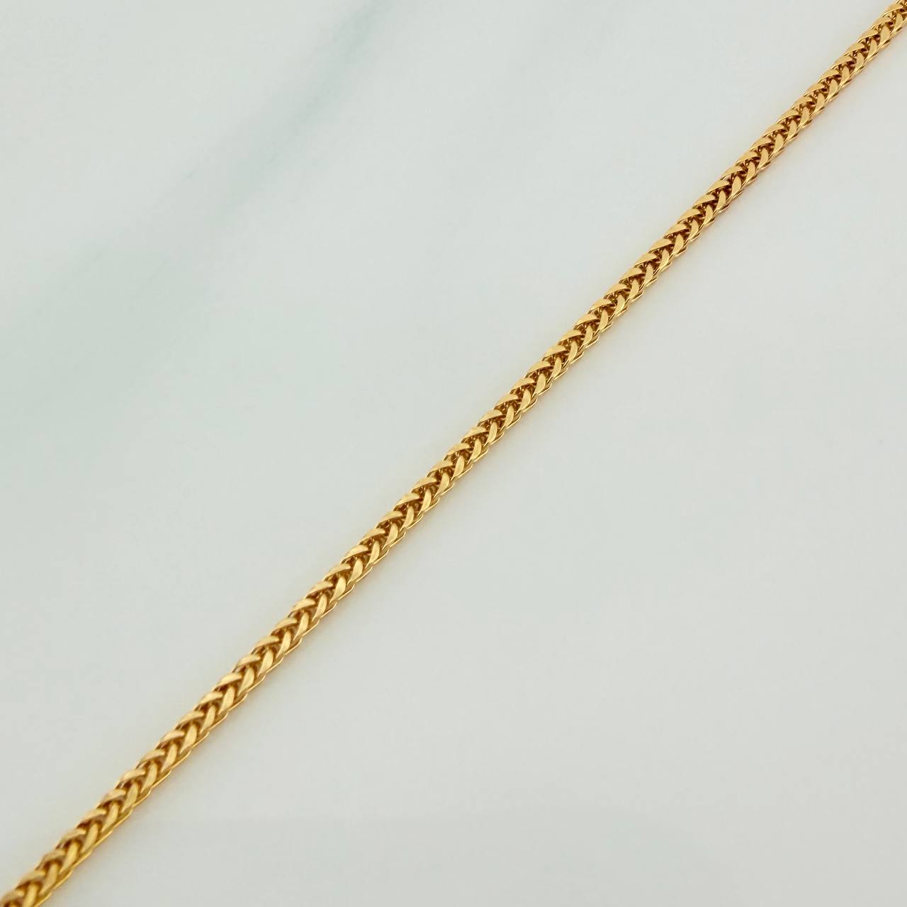 Pulso Franco 0.9gr / 7 1/2 in / 1mm Oro Amarillo +3 18K $