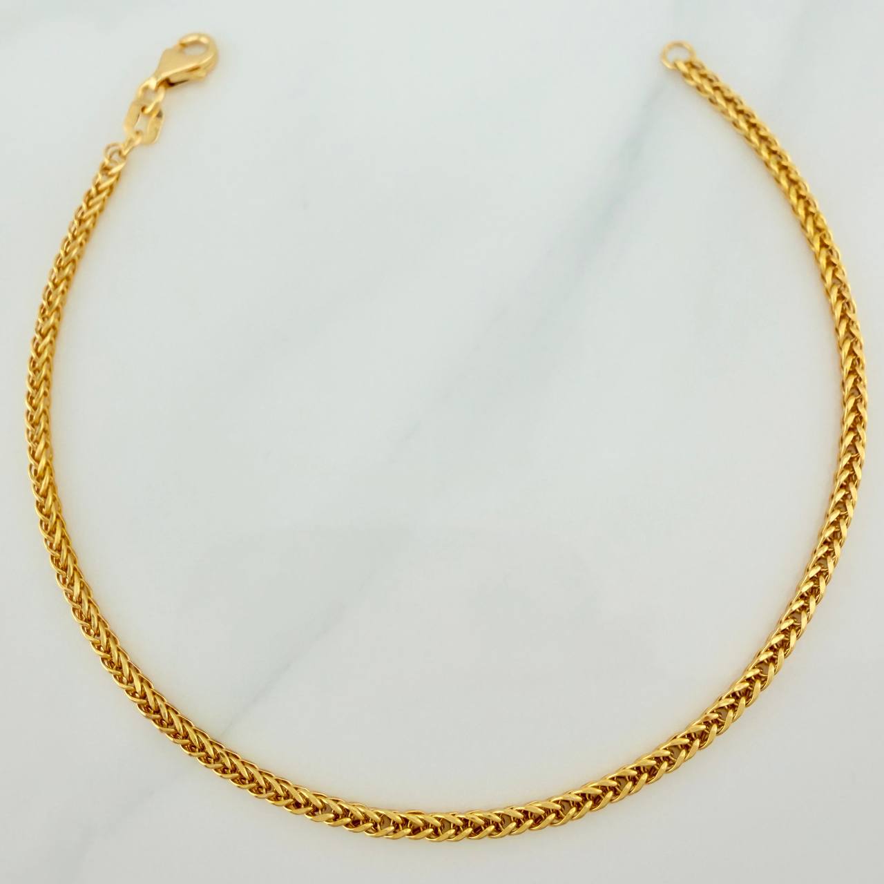 Pulso Franco 1.95gr / 7 1/2 in / 1.5mm Oro Amarillo +3 18K $