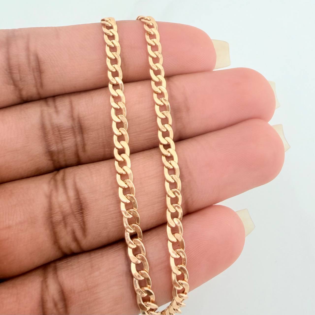 Pulso Cubano 2.75gr / 7 1/2 in / 3mm Oro Amarillo +1 18K $