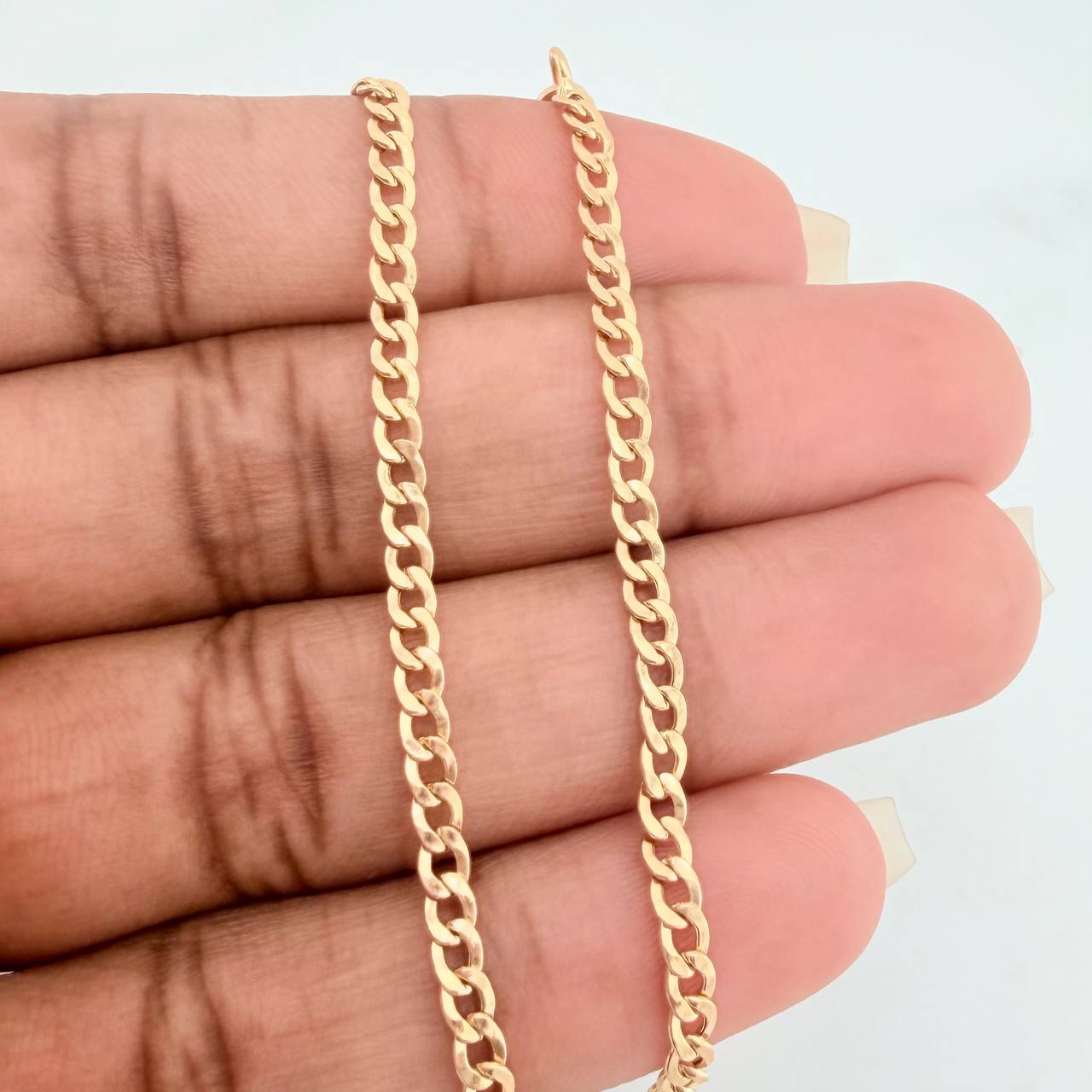 Pulso Cubano 1.95gr / 7 1/2 in / 2mm Oro Amarillo +1 18K $