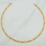 Pulso Figaro 1.15gr / 8 1/4 in / 2.2mm Oro Amarillo +1 18K $