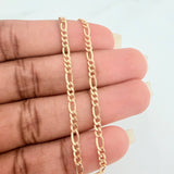 Pulso Figaro 1.15gr / 8 1/4 in / 2.2mm Oro Amarillo +1 18K $