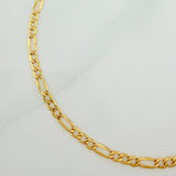 Pulso Figaro 1.15gr / 7 1/2 in / 2.3mm Oro Amarillo +1 18K $