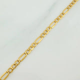 Pulso Figaro 1.15gr / 7 1/2 in / 2.3mm Oro Amarillo +1 18K $