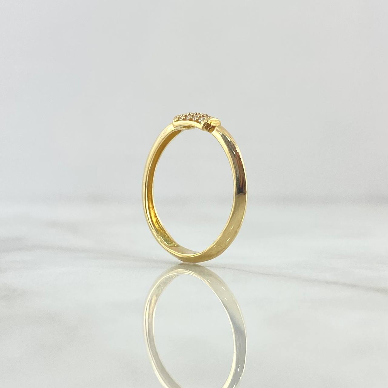 Rectangular Center Ring 1.6gr / T6 / Smooth 18K Yellow Gold