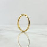 Rectangular Center Ring 1.6gr / T6 / Smooth 18K Yellow Gold