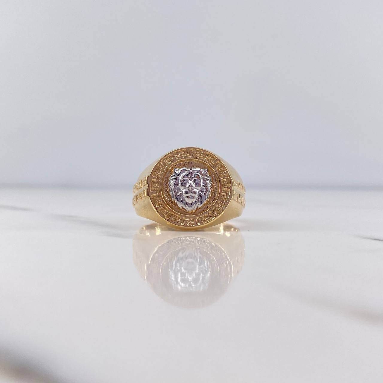 Leon Tribal Ring 9.25gr / Size 10 / Two 18K Yellow and White Gold $