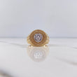 Leon Tribal Ring 9.25gr / Size 10 / Two 18K Yellow and White Gold $