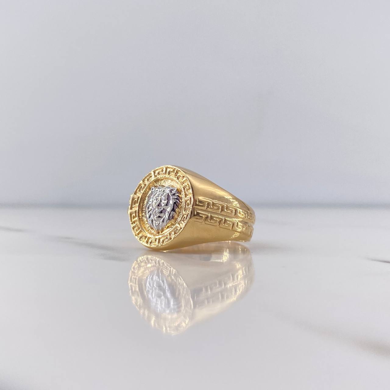 Leon Tribal Ring 9.25gr / Size 10 / Two 18K Yellow and White Gold $