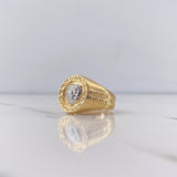 Leon Tribal Ring 9.25gr / Size 10 / Two 18K Yellow and White Gold $