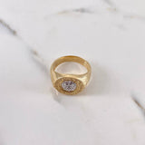 Leon Tribal Ring 9.25gr / Size 10 / Two 18K Yellow and White Gold $