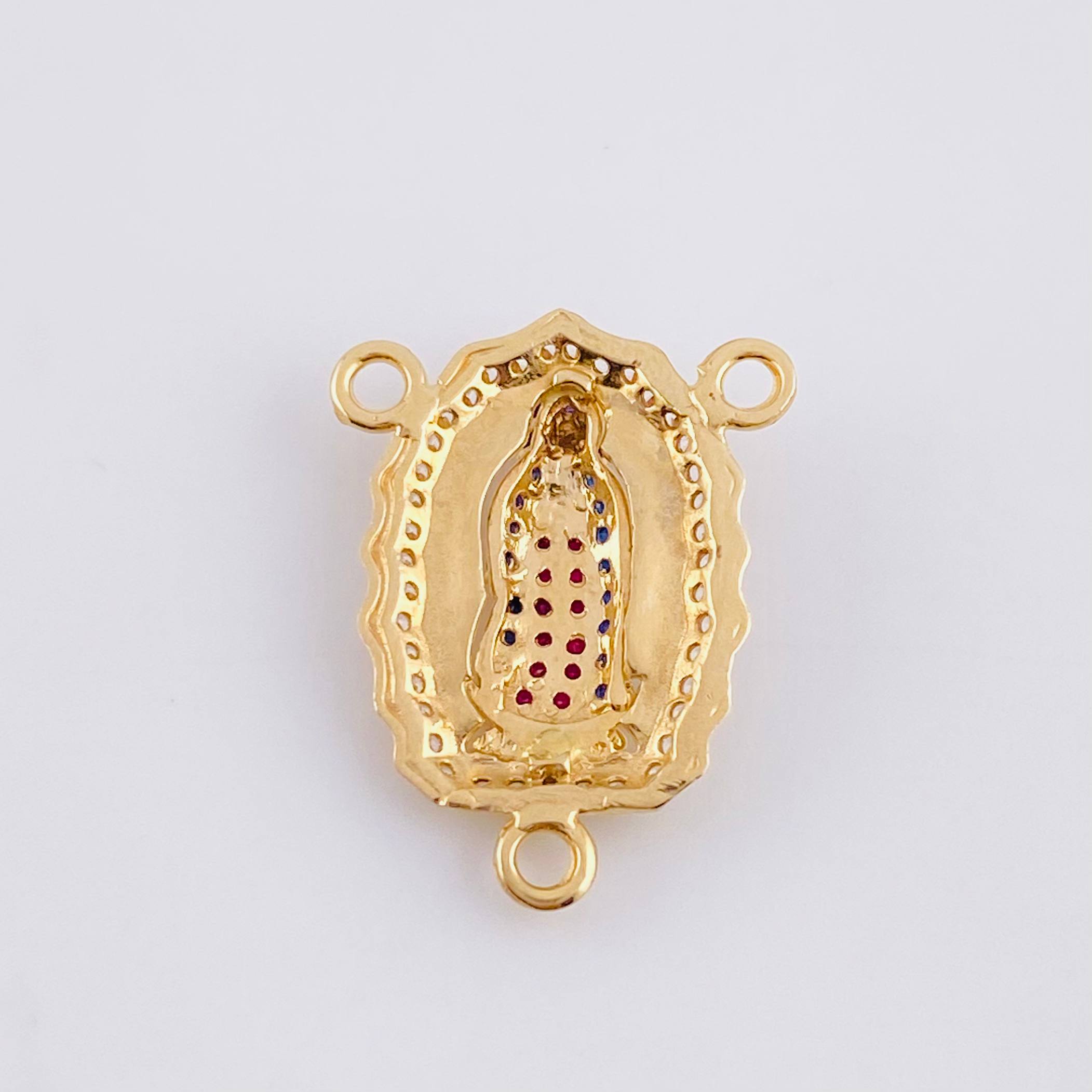 Charm Crucero Virgen de Guadalupe 2.6g / 1 in 18K Yellow Gold