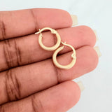 Candongas Tefi 0.95gr / 1/2 in / Oro Amarillo 18K %