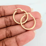 Candongas Zion 1.5gr / 1 in / Oro Amarillo 18K %