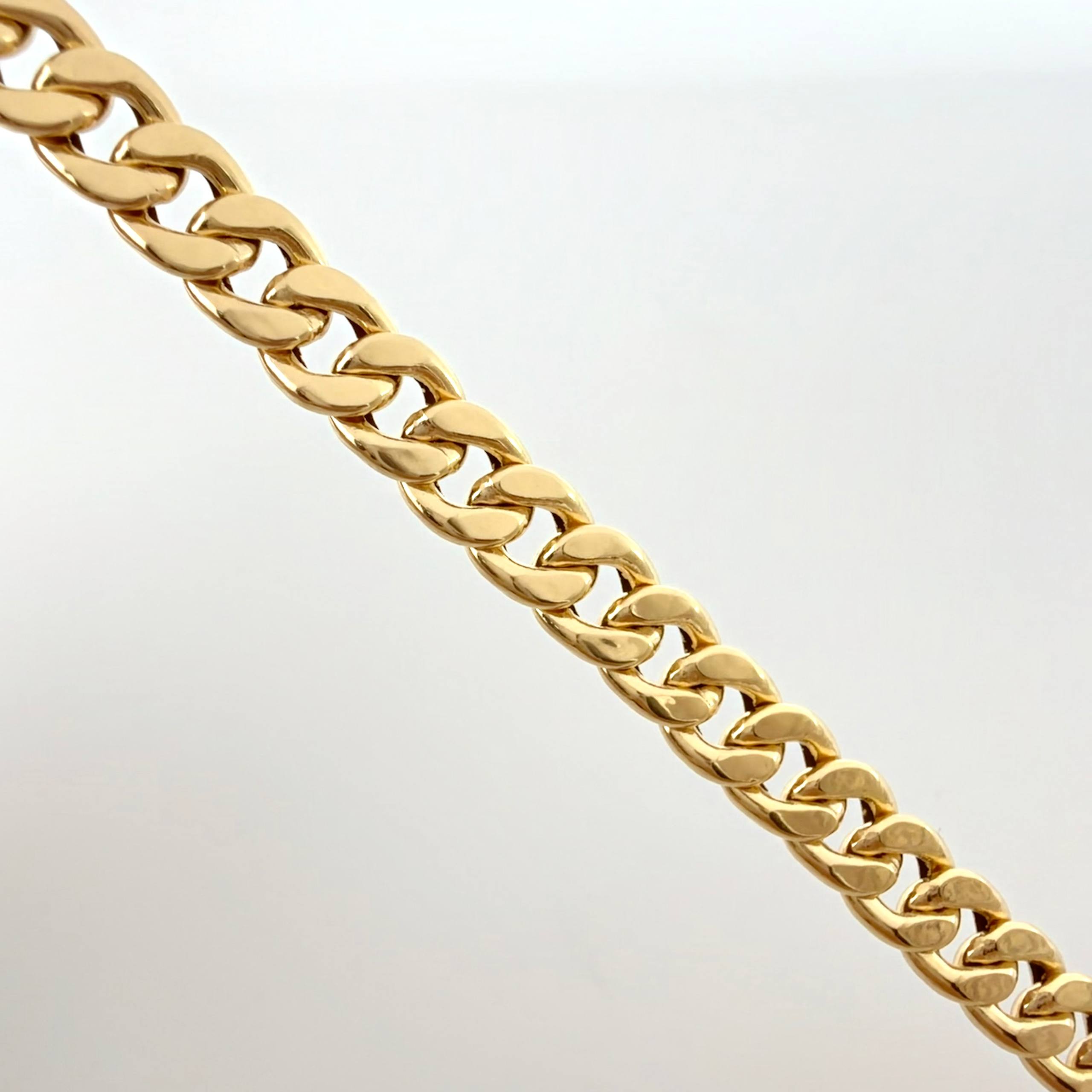 Cadena Cubana 10.25gr / 19 3/4 in / 6.7mm Oro Amarillo +1 18K *