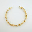 Curved Beads Bracelet 6.75gr / 7 1/2 in / 6.7mm 18K Yellow Gold +4 *