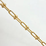 Curved Beads Bracelet 6.75gr / 7 1/2 in / 6.7mm 18K Yellow Gold +4 *