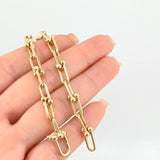 Curved Beads Bracelet 6.75gr / 7 1/2 in / 6.7mm 18K Yellow Gold +4 *