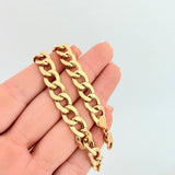 Pulso Cubano 11gr / 8 3/4 in / 8.7mm Oro Amarillo +1 18K ©