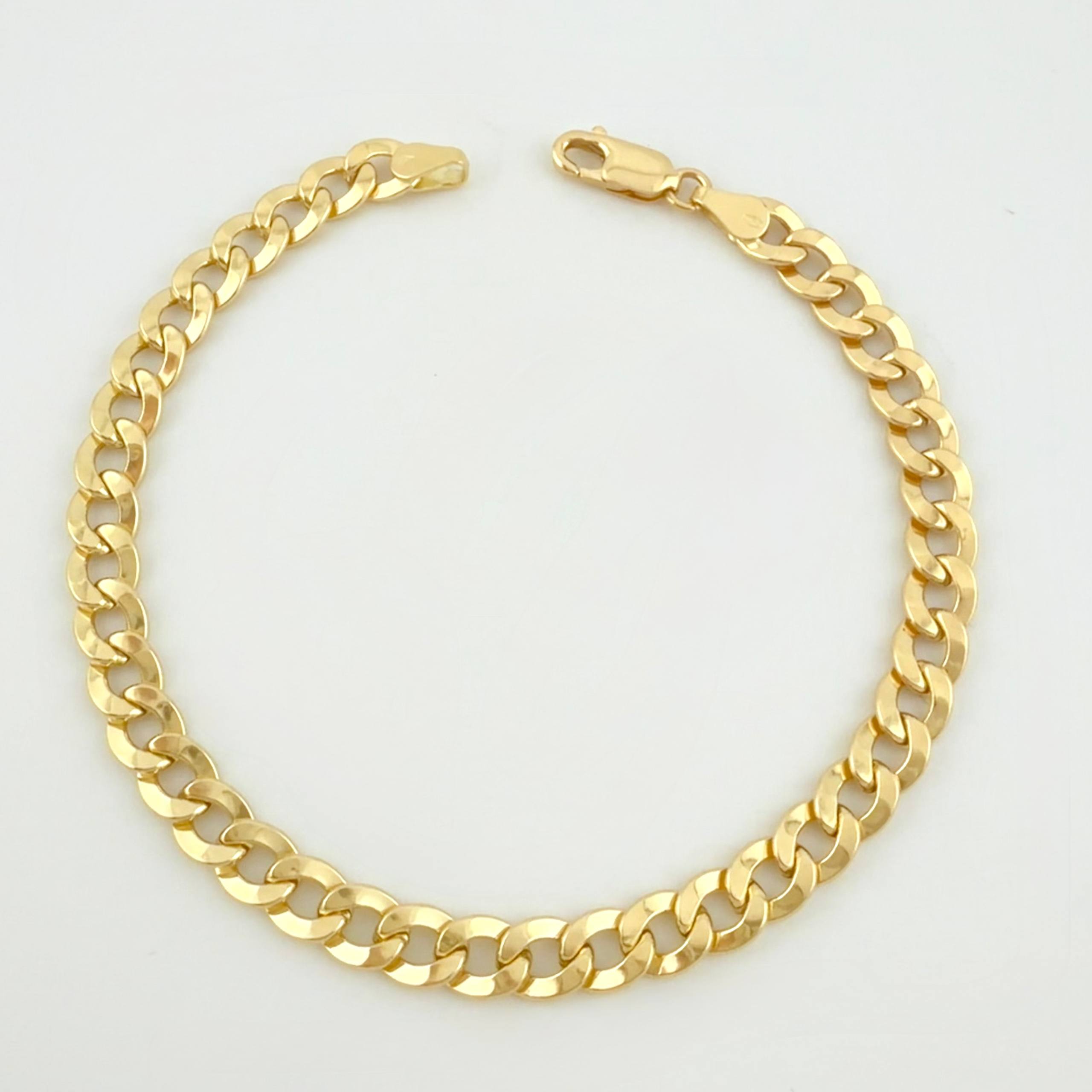 Pulso Cubano 5gr / 7 3/4 in / 5.8mm Oro Amarillo +1 18K