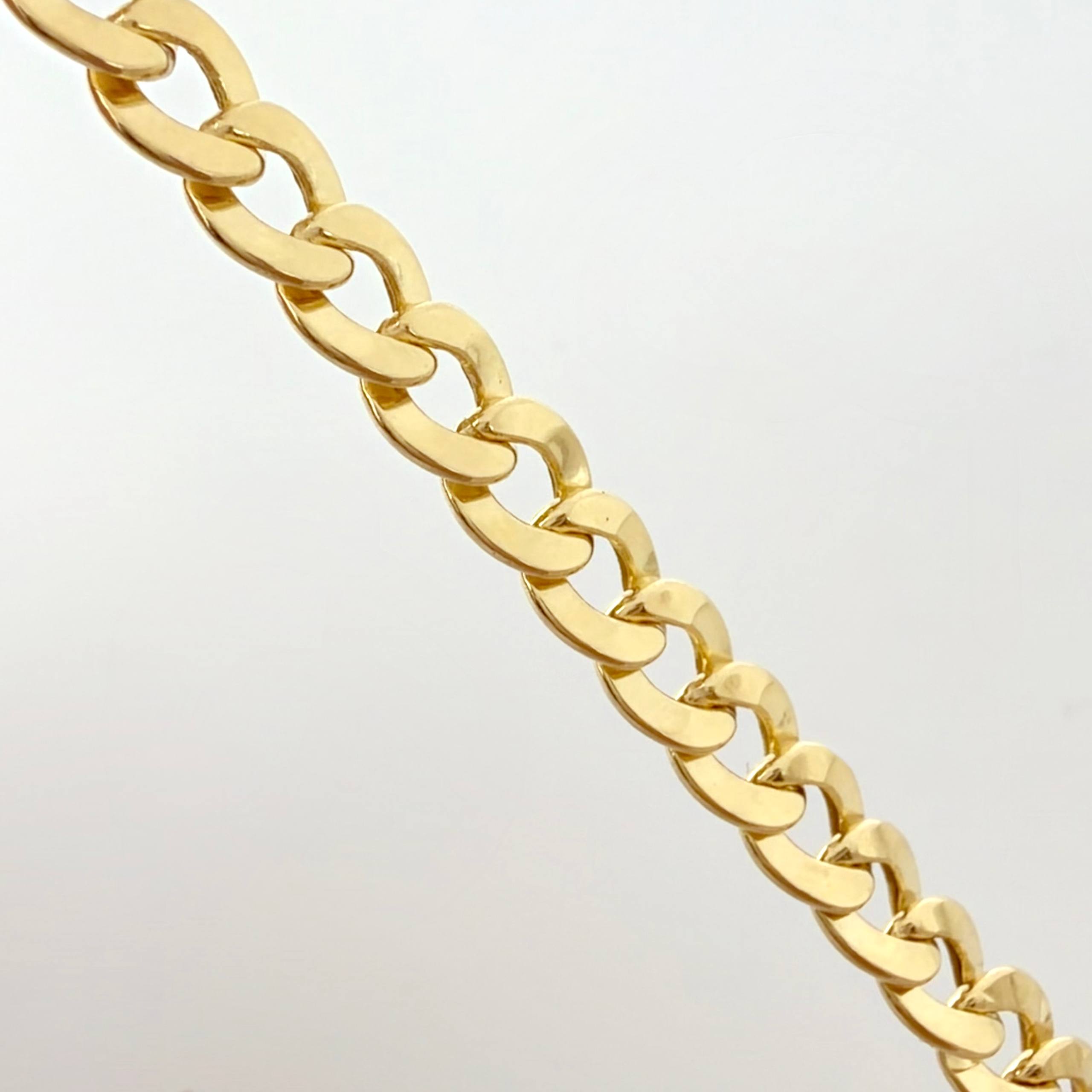 Pulso Cubano 5.3gr / 8 1/4 in / 5.6mm Oro Amarillo +1 18K