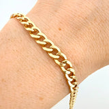 Pulso Cubano 5gr / 7 3/4 in / 5.8mm Oro Amarillo +1 18K