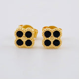 Topos Flor Trebol 1.7 g / in / 6 mm Oro Amarillo 18K