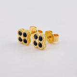 Topos Flor Trebol 1.7 g / in / 6 mm Oro Amarillo 18K