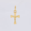 Pendant Cross Christ 0.8 g / 3/4 in Yellow Gold 18K